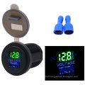 Green 2.1A USB Port Phone Charger LED Display Voltmeter Socket